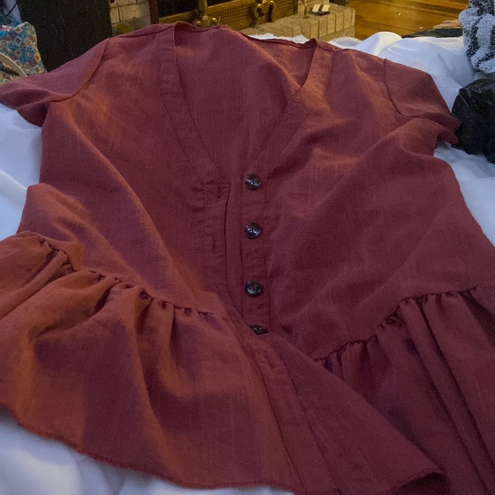 Orange blouse
